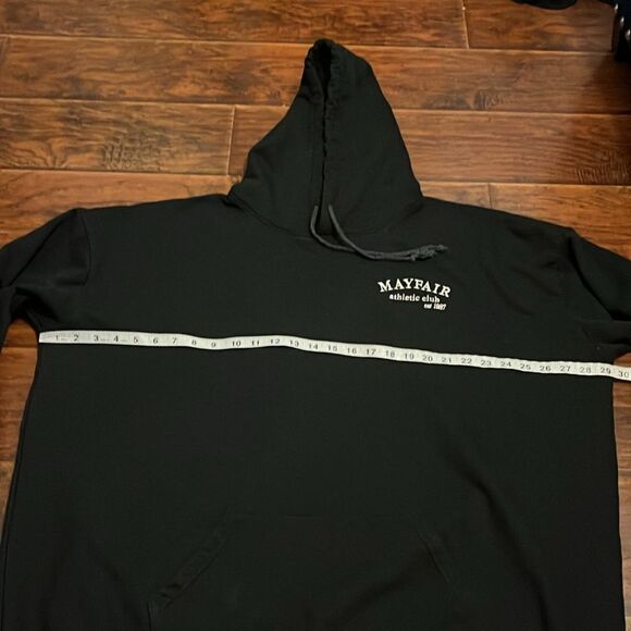 The Mayfair Group Black Mayfair Athletic Group Graphic Hoodie Sweatshirt - Picture 5 of 9